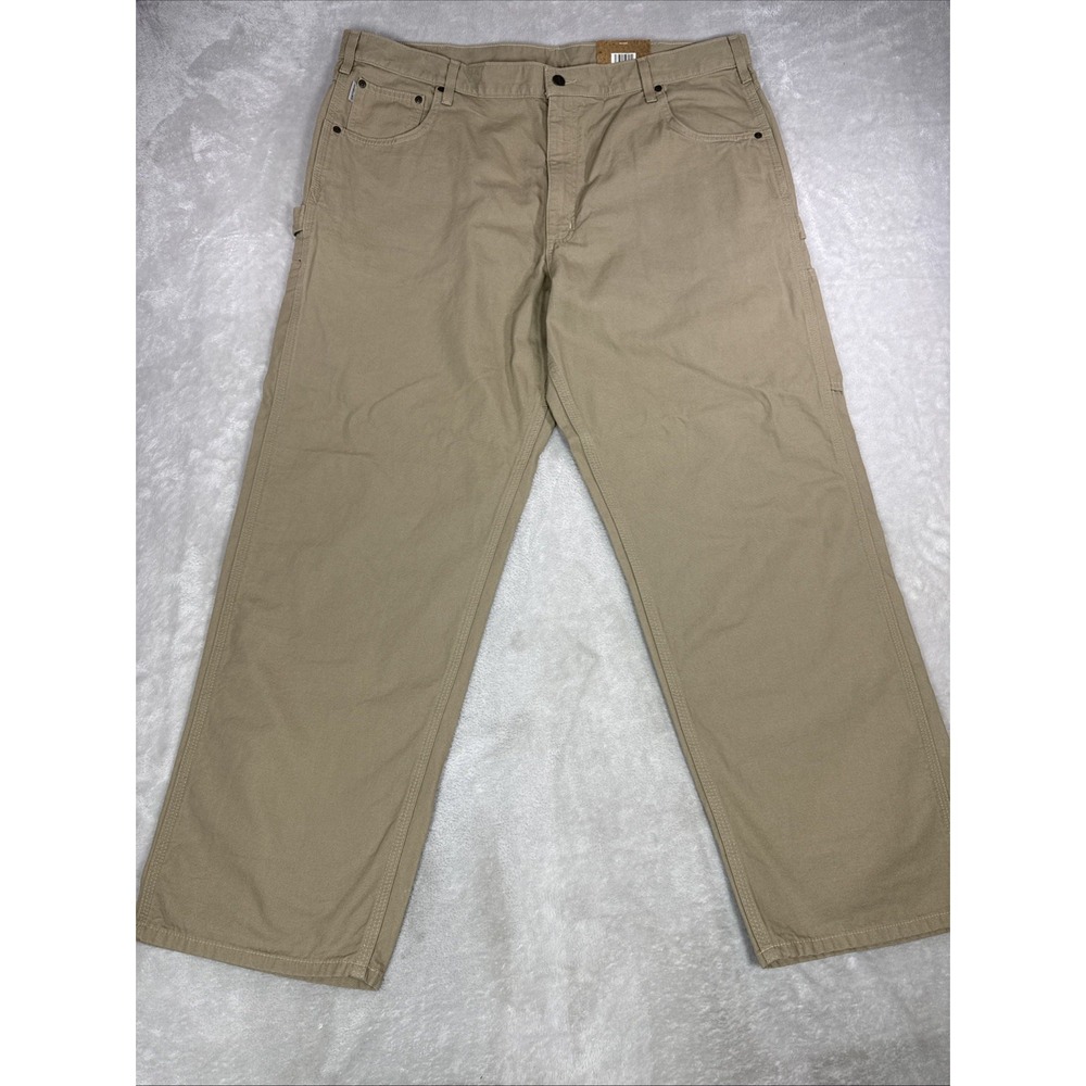Carhartt Pants Men Carpenter Cargo Loose Fit 42 X 30 Workwear B159 GKH NEW
